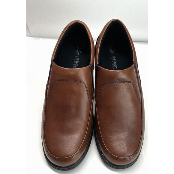 ABEO Mens Brown Shoes Size 12 M SMARTsystem Smart 3860 Slip-on Cognac - Picture 6 of 12